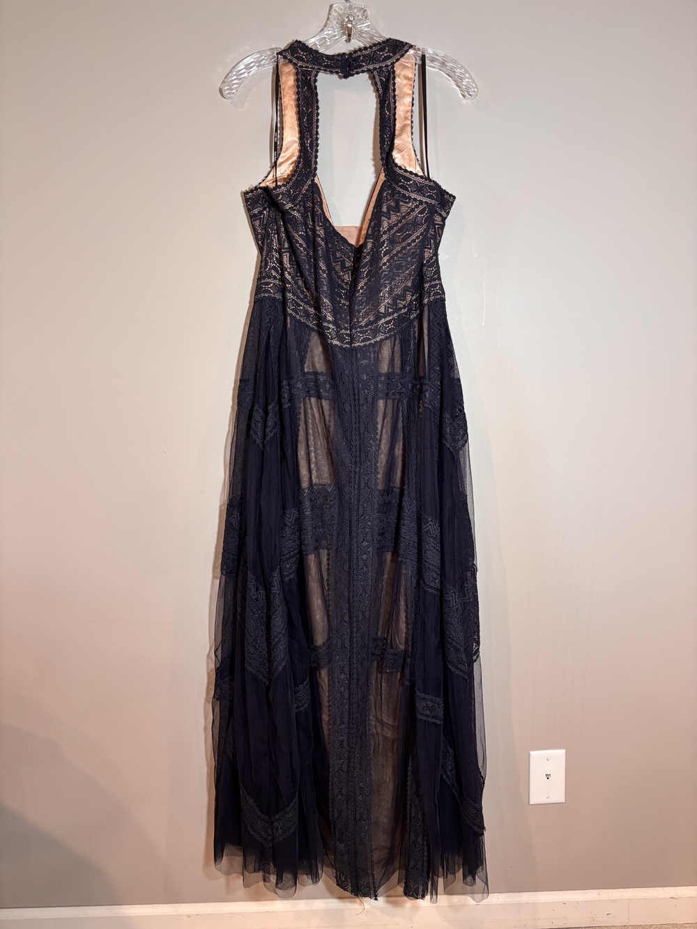 City Chic Plus Size M 18 Maxi Divine Whimsy Dress Deep Navy - Picture 3 of 8